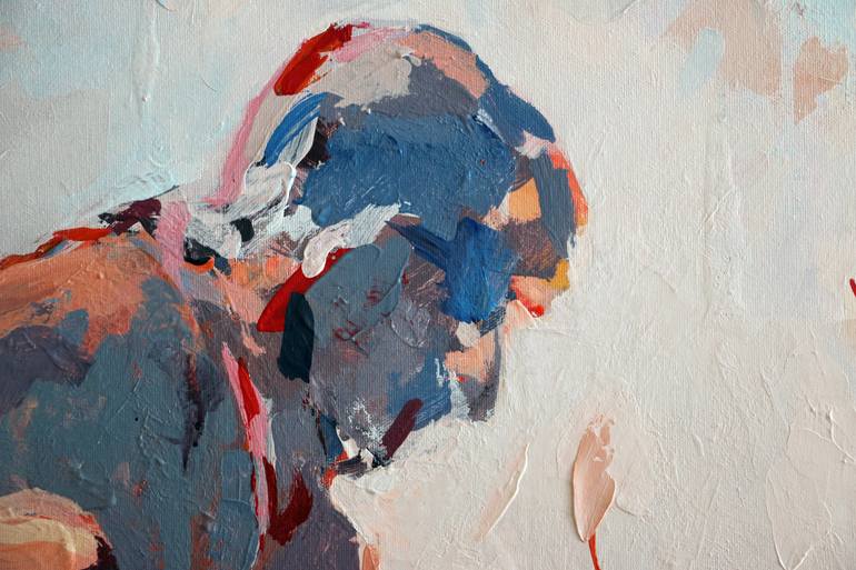 Original Abstract People Painting by Majid Eskandari