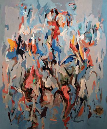 Original Abstract Expressionism Abstract Paintings by Majid Eskandari