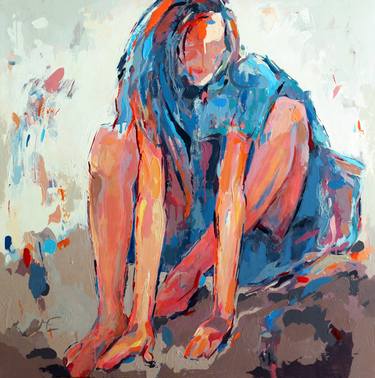 Original Expressionism Women Paintings by Majid Eskandari