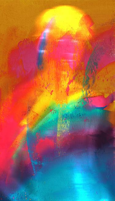 Original Contemporary Outer Space Painting by Martin Levinne