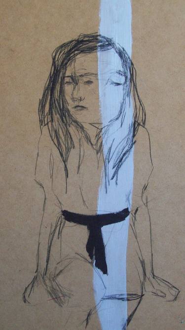 Original Women Drawing by Lucia Retamar