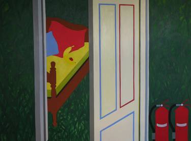 Print of Conceptual Interiors Paintings by Laura Ozola