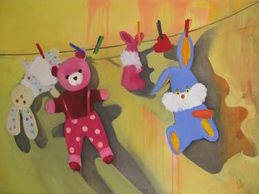 Original Conceptual Kids Paintings by Laura Ozola