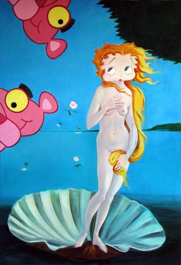 Original Conceptual Cartoon Paintings by Laura Ozola