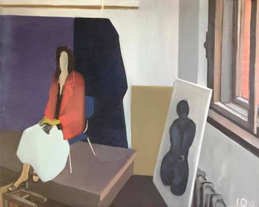 Original Conceptual Interiors Paintings by Laura Ozola