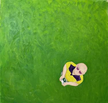 Original Minimalism Science/Technology Painting by Agnieszka Głębicka