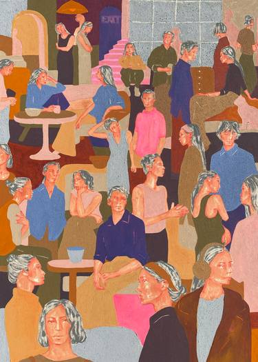 Original Contemporary Abstract Painting by Erna Ucar