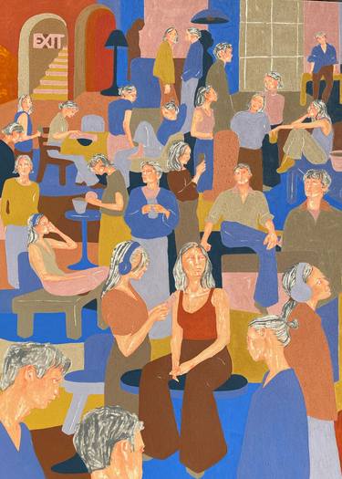 Original Contemporary Abstract Painting by Erna Ucar