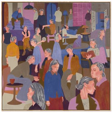 Original Abstract People Paintings by Erna Ucar