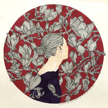 Saatchi Art Artist Erna Ucar; Drawing, “Art Nouveau / the gardens of seplendor no:20” #art