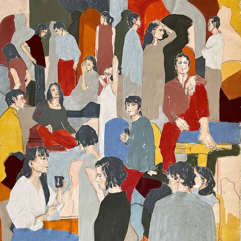 Original Figurative Abstract Painting by Erna Ucar