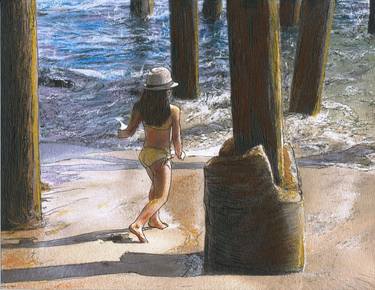 Little Jessica and Her Hat Malibu Pier thumb