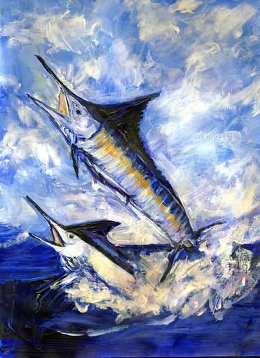 Original Impressionism Fish Paintings by Randy Sprout