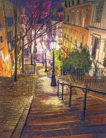 Print of Impressionism Architecture Drawings by Randy Sprout