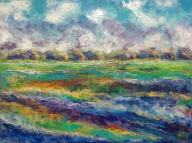 Print of Abstract Landscape Paintings by Cindy Avroch