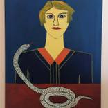 Portrait with snake by Aydin Yasalar