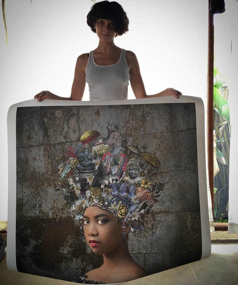 Original Figurative Women Collage by Anastasia Titova