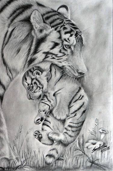 Original Fine Art Animal Drawings by sushant sinha