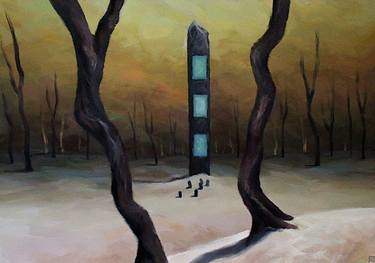 Original Surrealism Abstract Painting by Mike Tucker