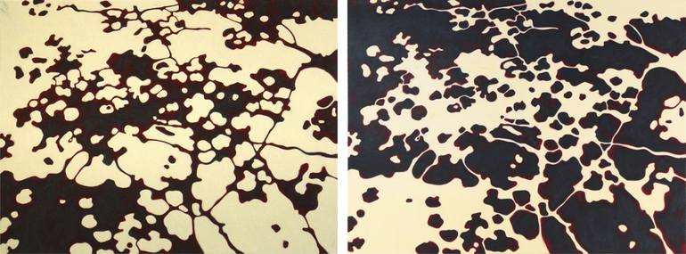 Original Abstract Botanic Painting by Jill Sykes