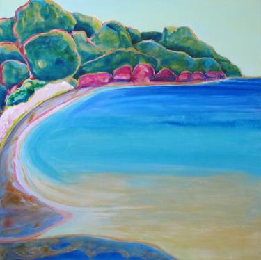 Original Impressionism Beach Paintings by Kerry Candarakis