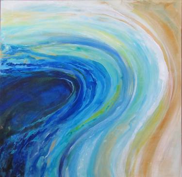 Original Abstract Beach Paintings by Kerry Candarakis