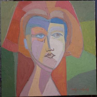 Original Abstract Portrait Paintings by Catherine Imhof-cardinal