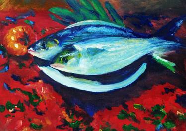 Print of Art Deco Fish Paintings by DARCY wong