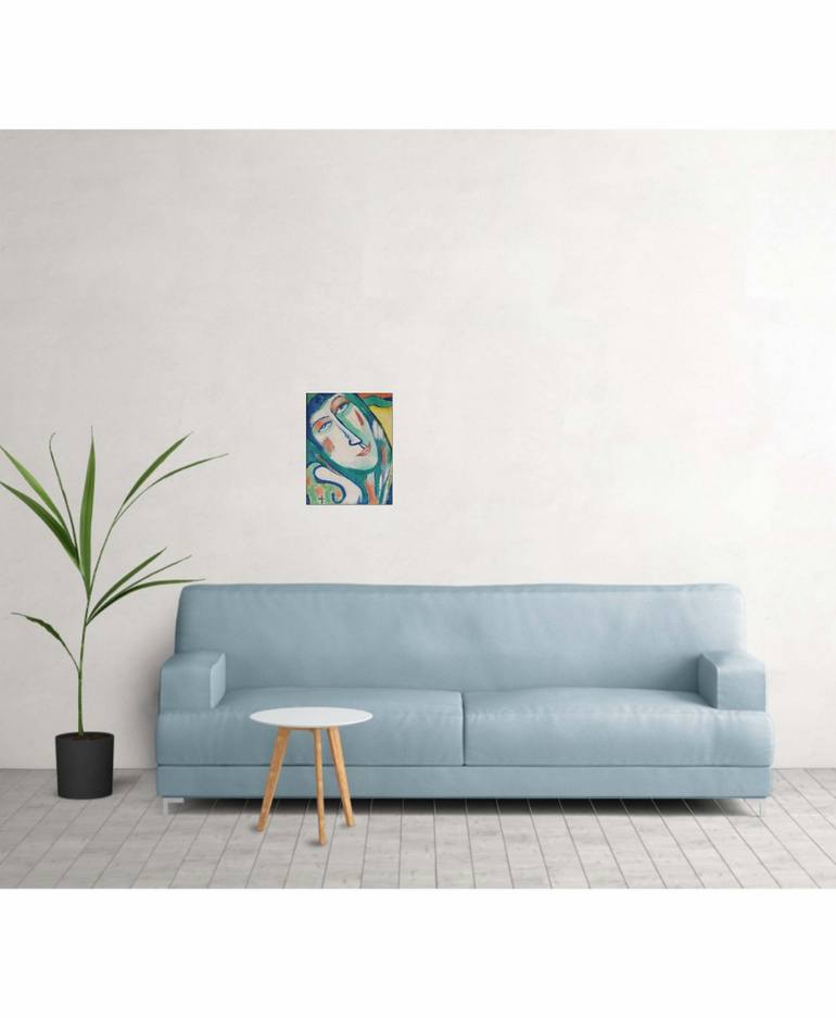 Original Expressionism Women Painting by Jelila Jelila