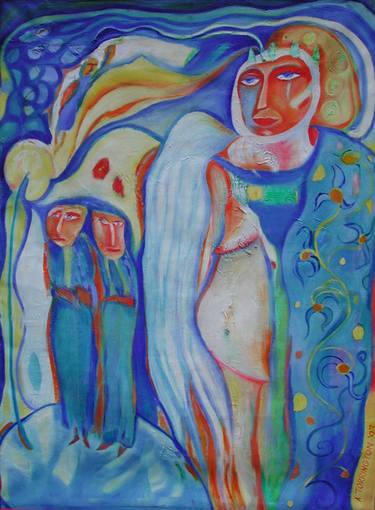 Original Expressionism Women Paintings by Jelila Jelila