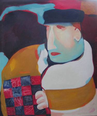 Original Expressionism Men Paintings by Jelila Jelila