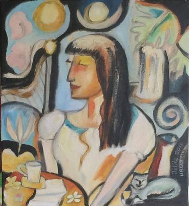 Original Expressionism Women Paintings by Jelila Jelila