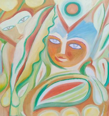 Original Expressionism Women Paintings by Jelila Jelila