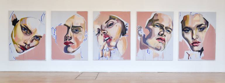 Original Figurative People Painting by Mia Cathcart