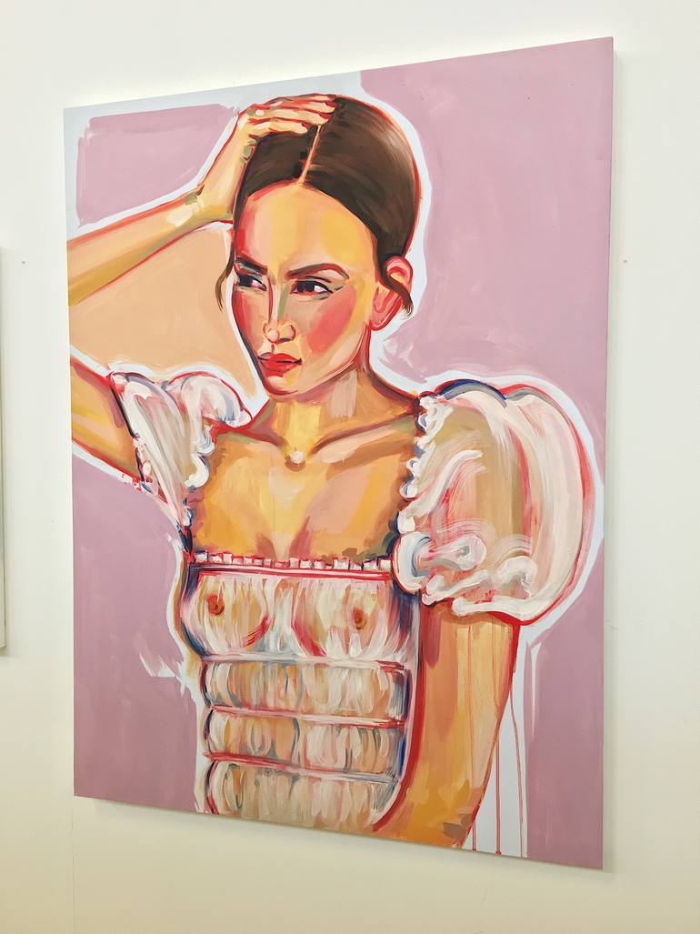 Original Portraiture People Painting by Mia Cathcart