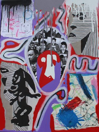 Print of Abstract Expressionism Culture Collage by Ludovic Bowe