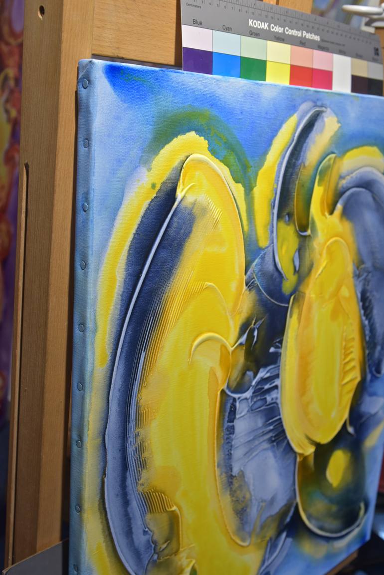 Original Abstract Painting by Thierry Deliveyne