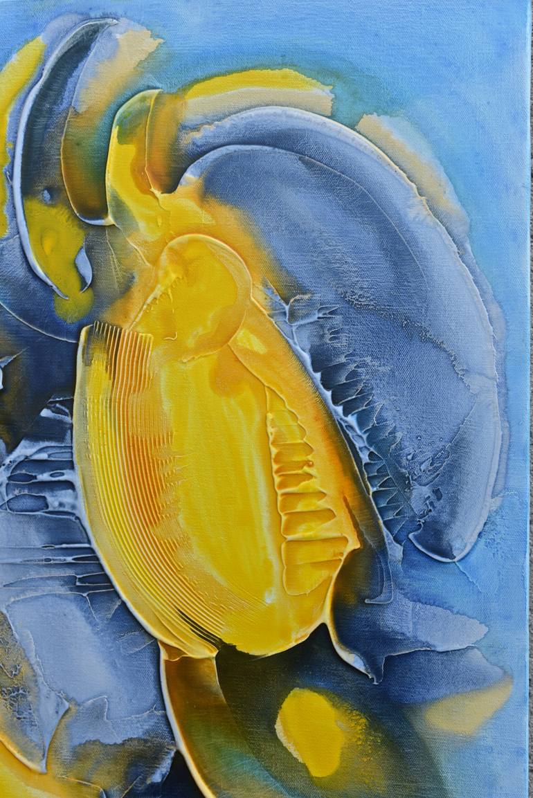 Original Abstract Painting by Thierry Deliveyne