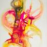 Acrylic artwork on canvas.
- A painting on canvas where intuitive gesture is founder, creating a raised-material structure and organizing the surface ; then comes the fluid color, spirit, guided by the relief, it underlines, accompanies, and modifies.
Sign on back, varnished.