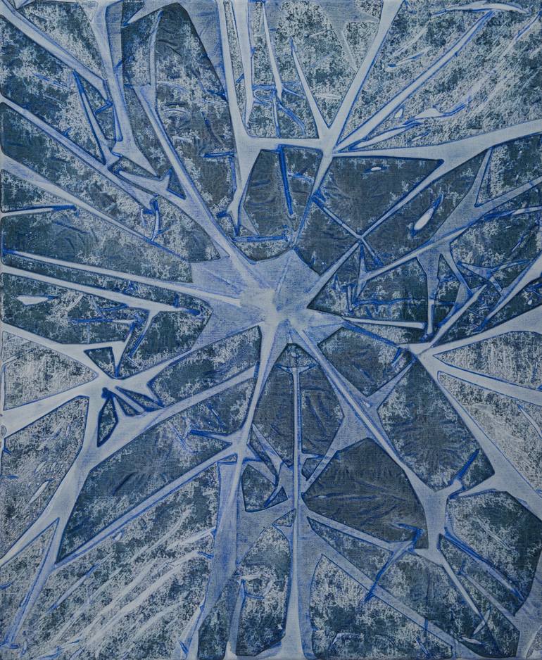 Original Abstract Painting by Thierry Deliveyne
