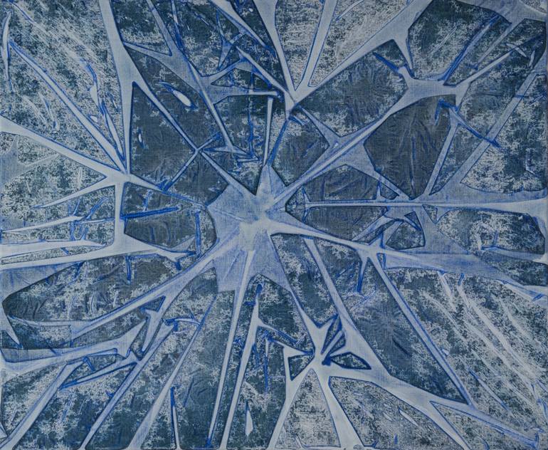 Original Abstract Painting by Thierry Deliveyne