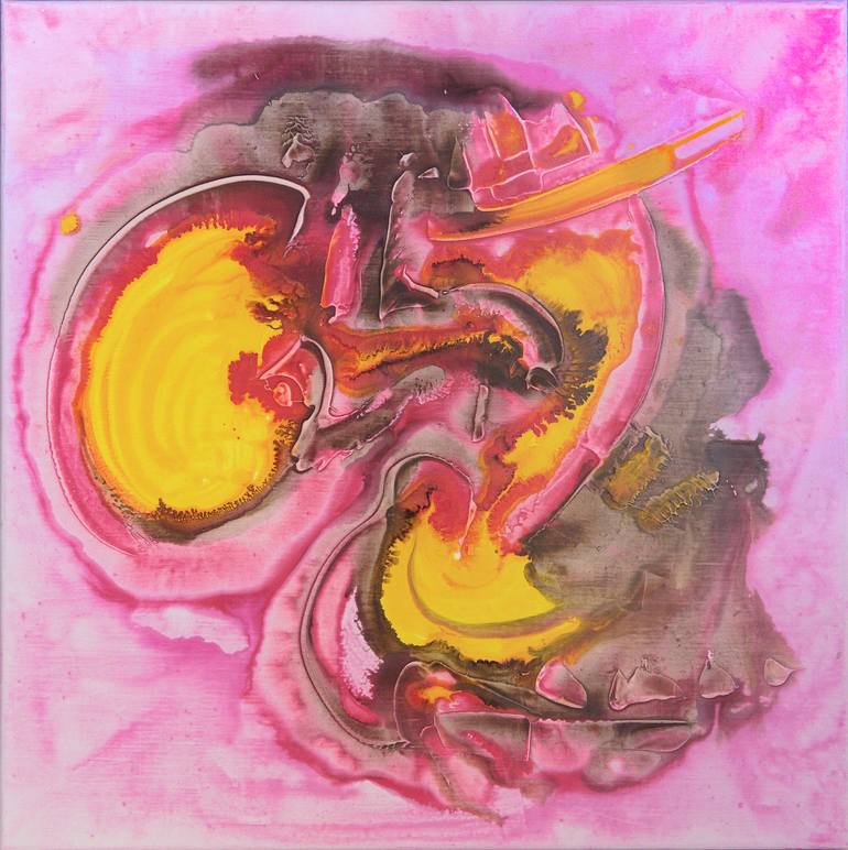 Original Abstract Painting by Thierry Deliveyne