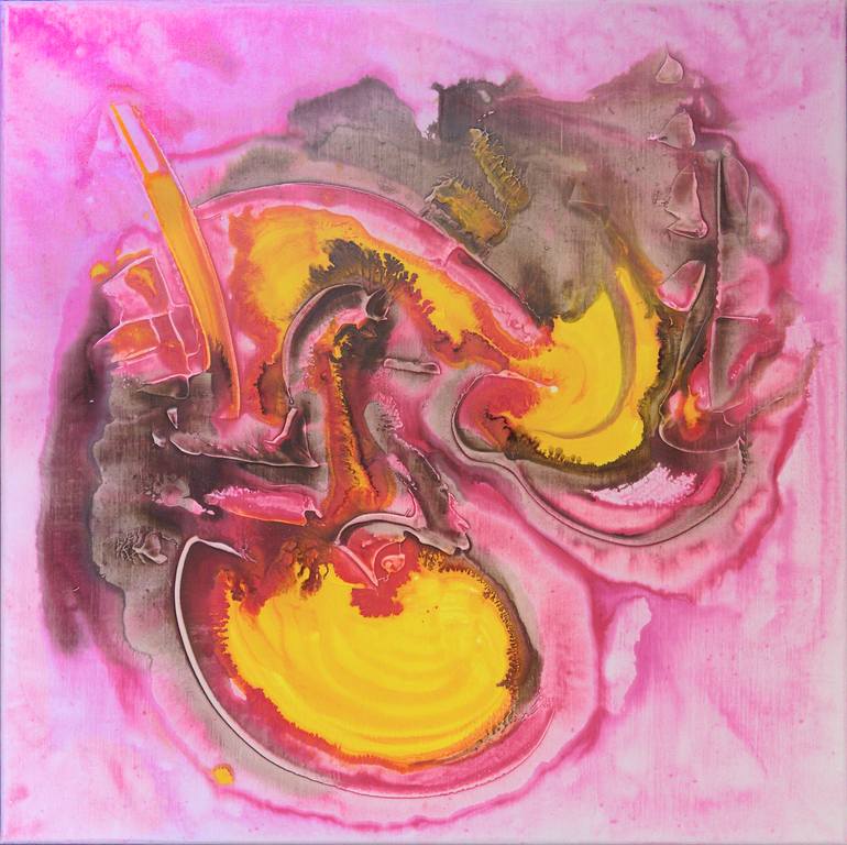 Original Abstract Painting by Thierry Deliveyne