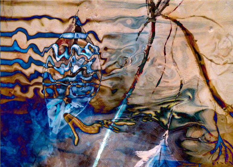 Original Abstract Expressionism Abstract Mixed Media by Bruno Paolo Benedetti