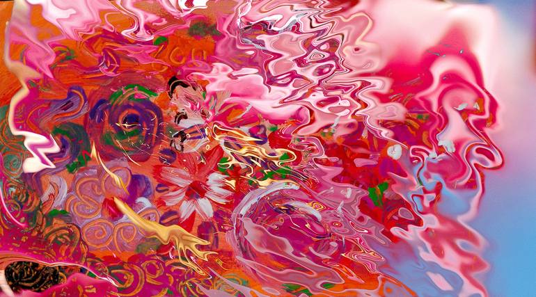 Original Abstract Nature Mixed Media by Bruno Paolo Benedetti