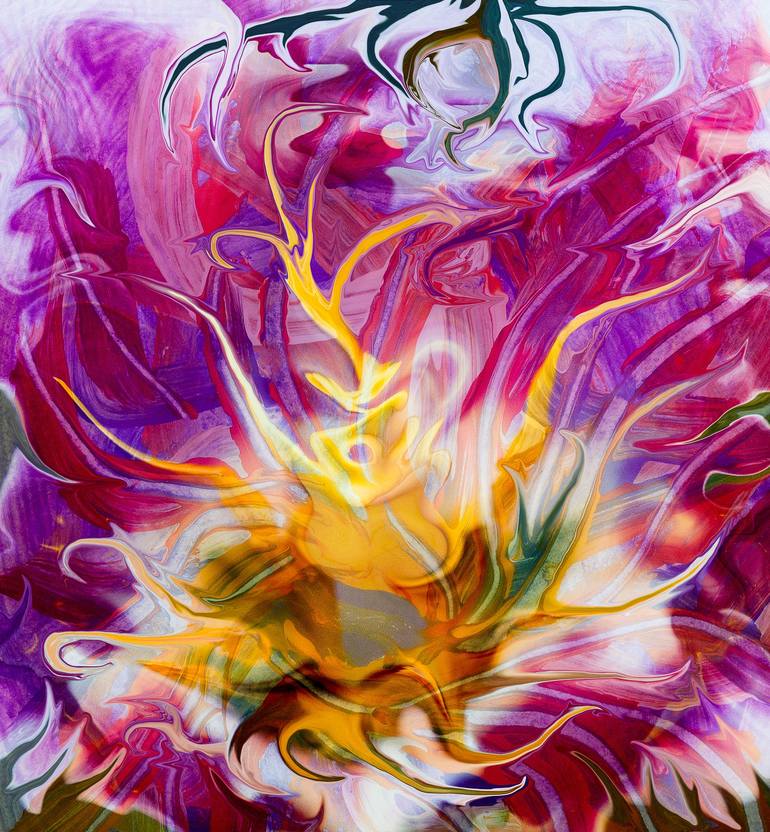 Original Abstract Expressionism Abstract Mixed Media by Bruno Paolo Benedetti
