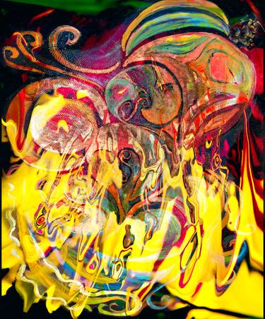 Revealing fire abstract art thumb