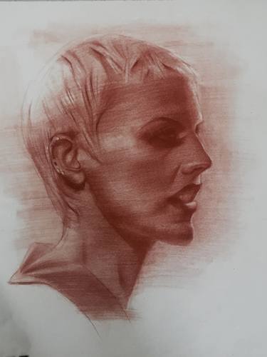 Print of Portraiture Portrait Drawings by Girish Bakhru