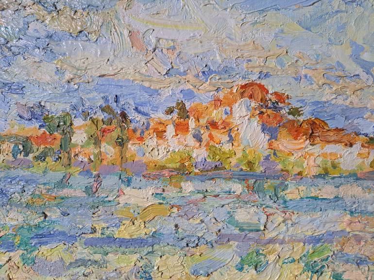 Original Expressionism Landscape Painting by Renata Szpunar 