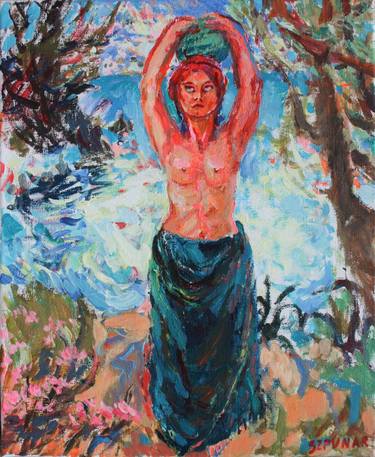 Original Expressionism Nude Paintings by Renata Szpunar